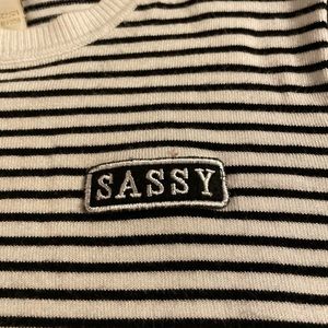 Sassy cropped shirt